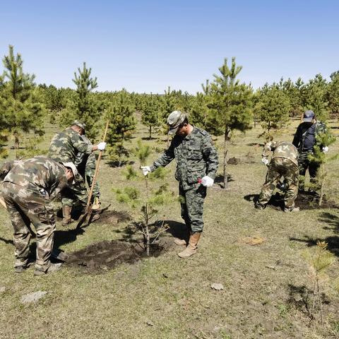 森林资源监测站开展义务植树造林活动