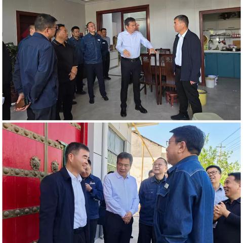 省发改委刘晓军主任一行对我区清洁取暖工作进行调研