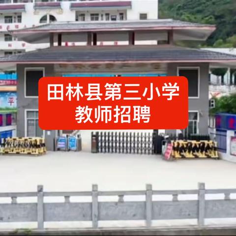 田林县第三小学2023年“县管校聘”首轮跨校竞聘教师公告