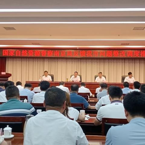 萍乡市人民政府召开国家自然资源督察南京局反馈我市问题整改调度推进会