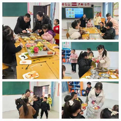 当圣诞红遇见水果甜——华头小学一年级水果拼盘厨房劳动实践活动纪实