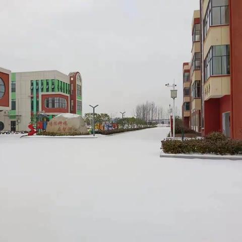 瑞雪满校园，温情暖心间——王寨社区支援县十小铲冰除雪保平安