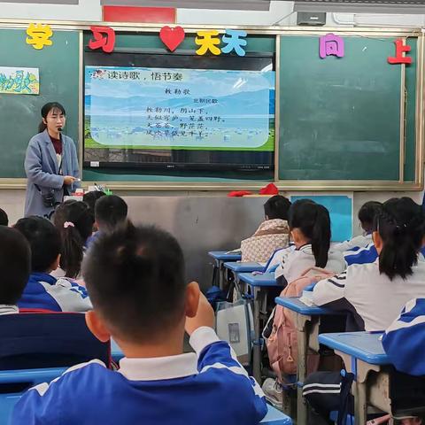 诗魂画韵《敕勒歌》———记美术组第十五周课程融合美术教研