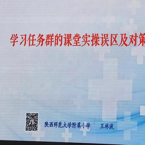 学习任务群的课堂实操误区及对策——陕西师范大学附属小学王林波老师专题讲座