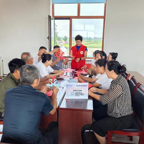 团林镇新时代文明实践所开展“我们的节日·七夕 ”剪纸手工文明实践活动