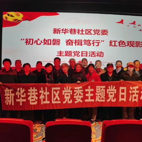 初心如磐 奋楫笃行——新华巷社区党委开展主题党日活动