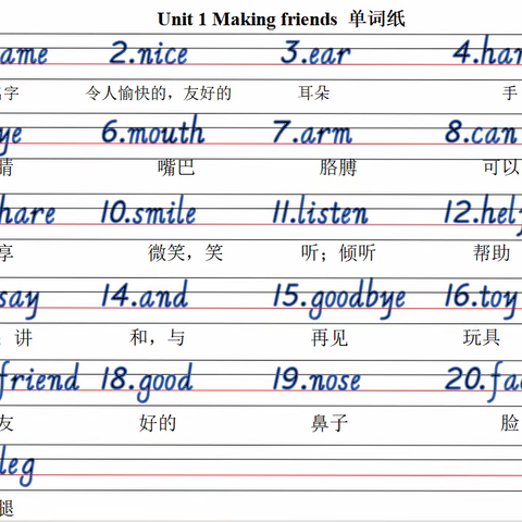 人教版课本 Unit 1-4 学习资源(11.8更新)