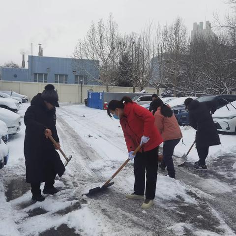 【西三旗街道清润家园社区】凝心聚力，扫雪护行