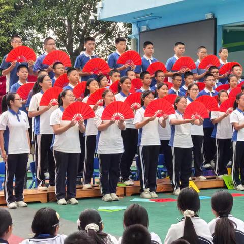 红歌载薪火，少年赴长歌——坪西学校初中部红歌合唱比赛班级风采