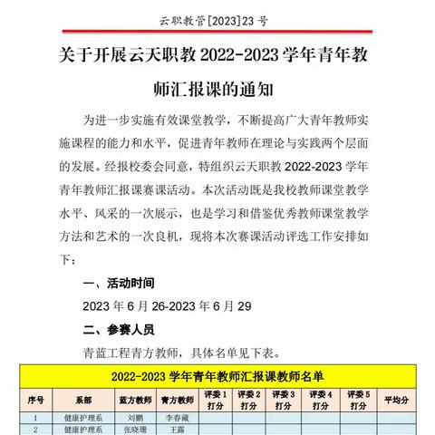 青蓝风采 师道传承——云天职教青年教师汇报课