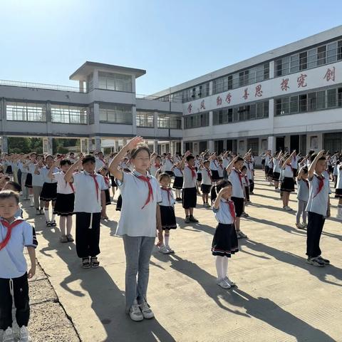 丰县赵庄镇赵庄中心小学新队员入队仪式