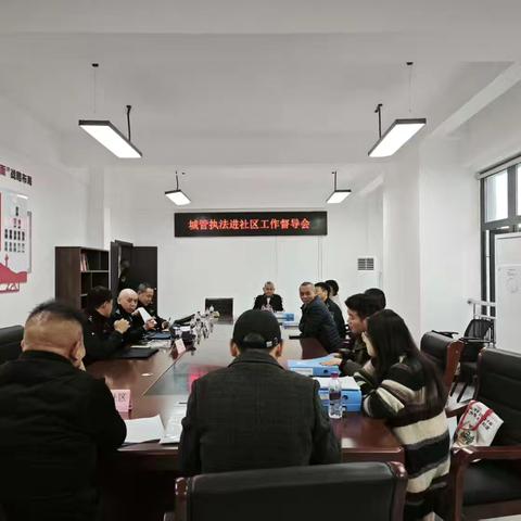 市城管执法总队到郫都区就城管执法服务进社区工作进行督导