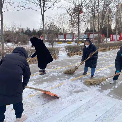 “以雪为令 迎雪而上” 海区九小扫雪进行时！