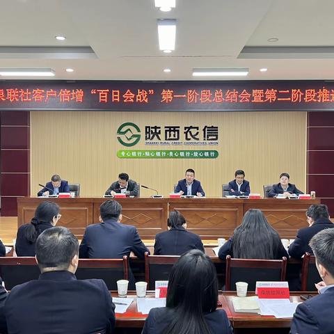 礼泉联社召开客户倍增“百日会战”第一阶段总结暨第二阶段推进会