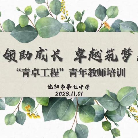 名师引领助成长，卓越筑梦启新程——记黄要武名师工作室出席参加“青卓工程”青年教师培训活动