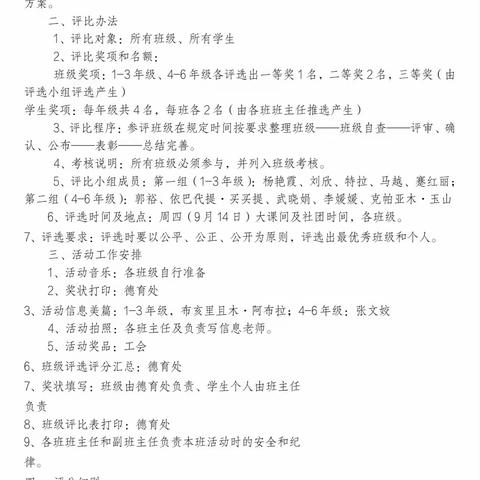 学规范，正行为，养习惯，终生益——库尔勒市第十五中学4—6年级课堂常规展示评比活动