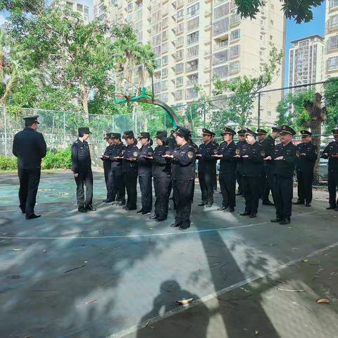 应急管理行政执法大队开展作风纪律教育整顿常态化队列训练