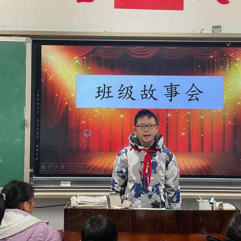 护国镇中心小学小学四年一班——讲历史人物故事  承中华文化精神