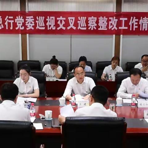 呼和浩特分行召开2022年度总行党委巡视交叉巡察整改工作情况汇报会