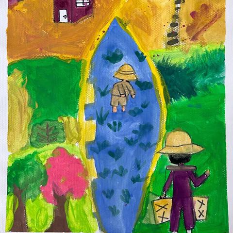 卢龙画室儿童画：五班周五作品展