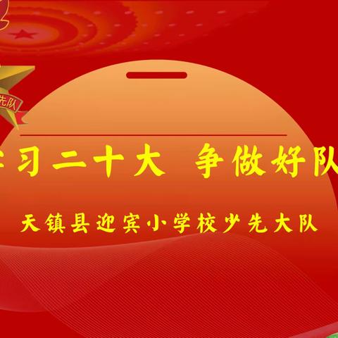 学习二十大 ，争做好队员——天镇县第四小学少先队教育实践活动