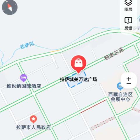 拉萨市主要商业中心之一（万达广场）