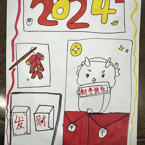 祥龙到,福气绕!一起来看孩子们巧手绘祥龙