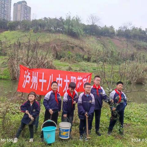 “植”此青绿——泸州十八中太阳花中队植树活动