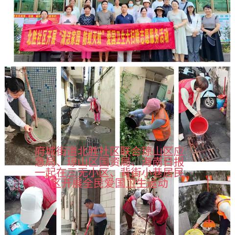 北胜社区开展“清洁家园 防蚊灭蚊”爱国卫生周末大扫除活动