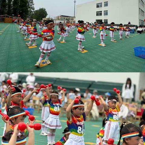 活力器械展风采 不负春日好时光——邳州市戴圩街道中心幼儿园器械操评比活动