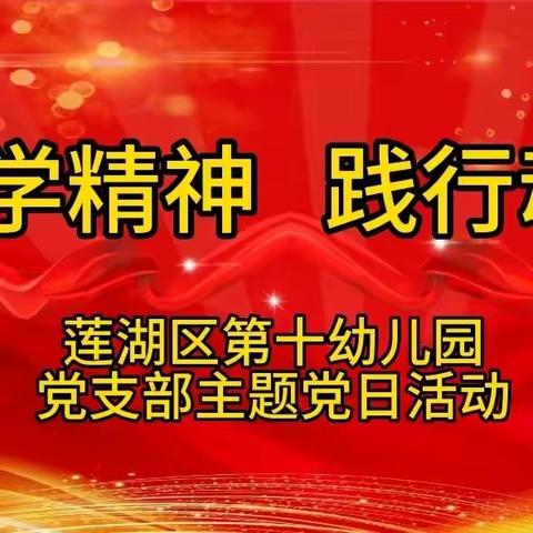 【学精神  践行动】—莲湖十幼党支部进社区走访慰问活动