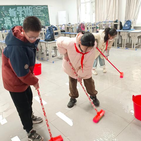 启航新学期，共绘卫生蓝图 ‍———旭日小学开学卫生大扫除记实 ‍ ‍ ‍