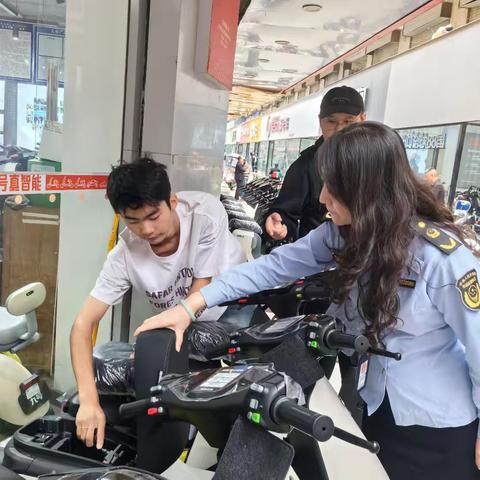 北关市场开展节前电动自行车市场检查