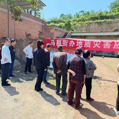 马额街道组织退役军人积极参与地质灾害应急演练