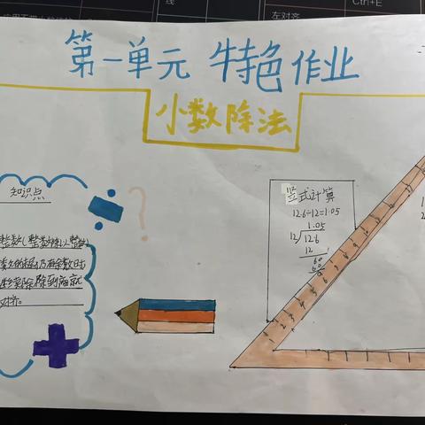 享数学之趣  品数学之美——五年级数学特色作业