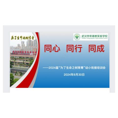 同心   同行   同成 ——武汉市常青树实验学校2024年幼小衔接活动