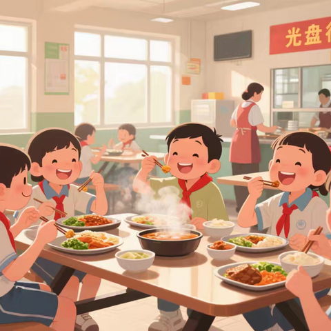 校园飘饭香，学子启新章——高新区第38小和迪分校开学第一餐纪实