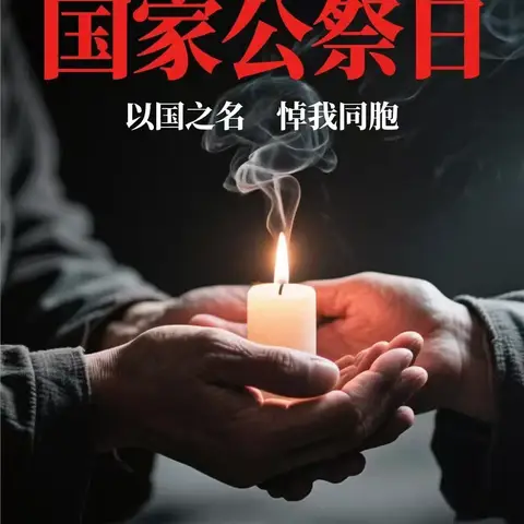 “以国之名，悼我同胞， 以史为鉴，珍爱和平”