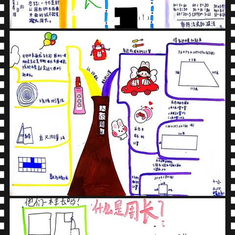 【经开十一小·新优质成长校】“数”见导图，绽放思维——三年级三班、四班数学思维导图（第七期）