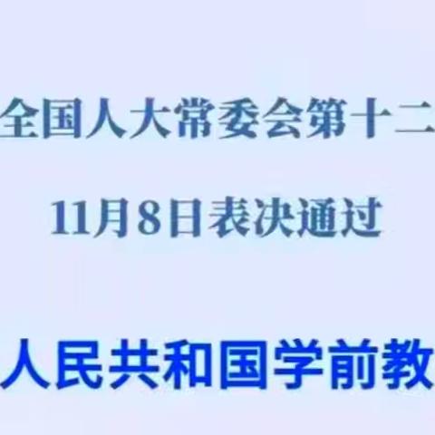 护航童年，法治先行～智辉幼儿园《学前教育法》解读