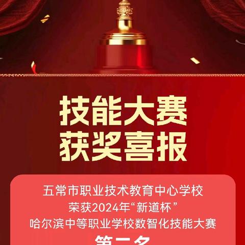 喜报|祝贺我校荣获2024年“新道杯”哈尔滨中等职业学校数智化技能大赛二等奖