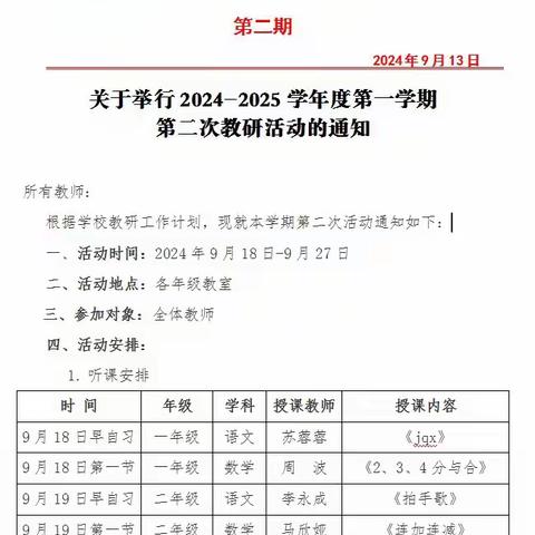 深化教学研讨    提升教学质量  ——三分湾小学开展听评课活动