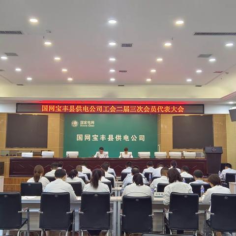 国网宝丰县供电公司工会召开二届第三次职工代表大会