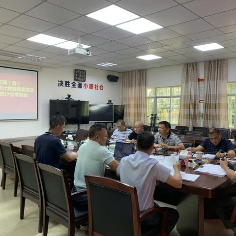 金安镇筹班子开展学习落实统计数质量自查自纠及统计法专题学习会议