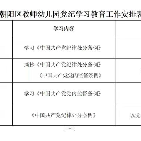 “学习党纪条例    严守纪律规矩”长春市朝阳区教师幼儿园党支部开展学习党纪条例专题活动