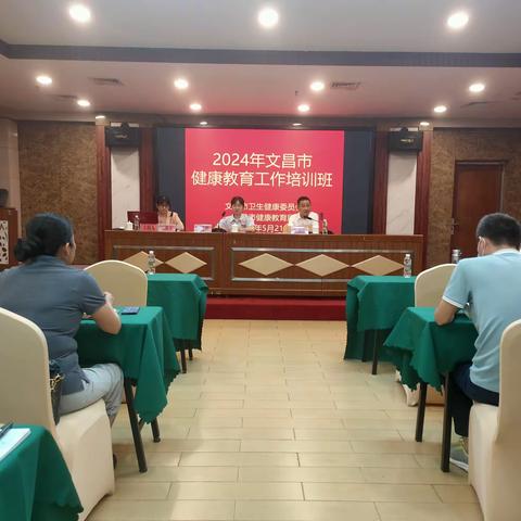 文昌市举办2024年健康教育工作培训班