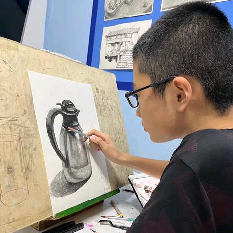 林楷暑期20天素描集训作品集