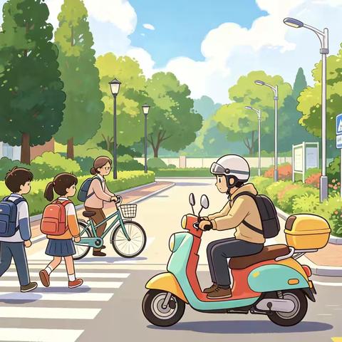 小手拉大手 守护骑行安全——大屯中心校电动自行车安全提示