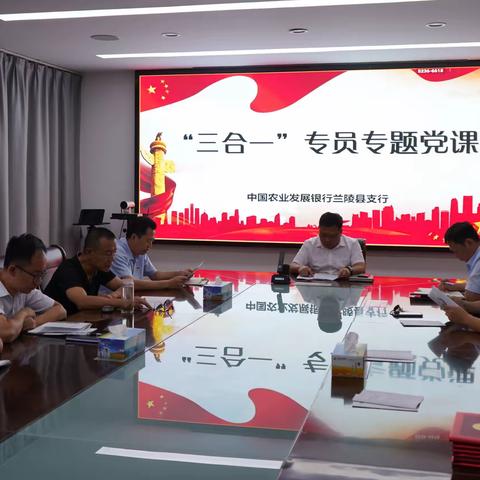 兰陵农发行“三合一”专员讲廉政教育党课