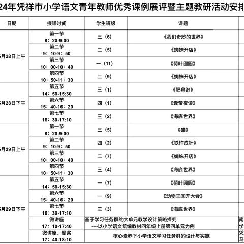 2024年凭祥市语文青年教师优秀课例展评暨主题教研活动